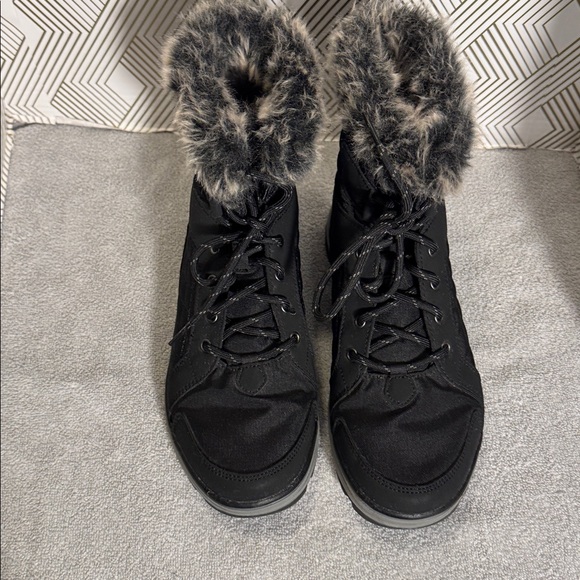 Ryka Brisk boots women’s size 8.5 Black Fur-Lined Winter snow Boots - Picture 3 of 11